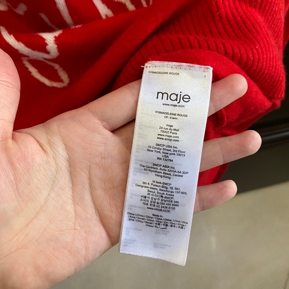 Maje red sweater - Picture 4 of 4